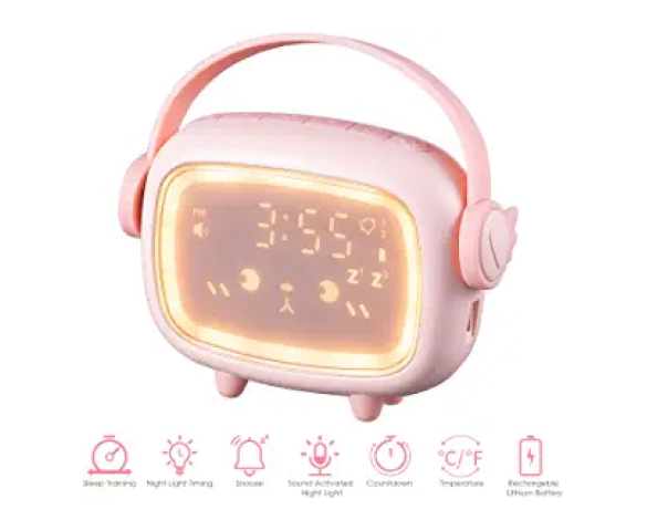 Pink Radio Alarm Clock