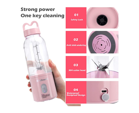 Pink Portable Blender