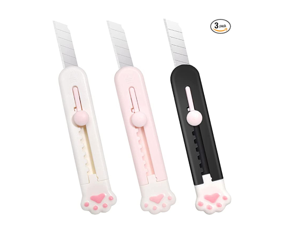 Cat Paw Box Cutters things to buy best things to buy on amazon cool stuff to buy kawaii shop kawaii plushies kawaii online store