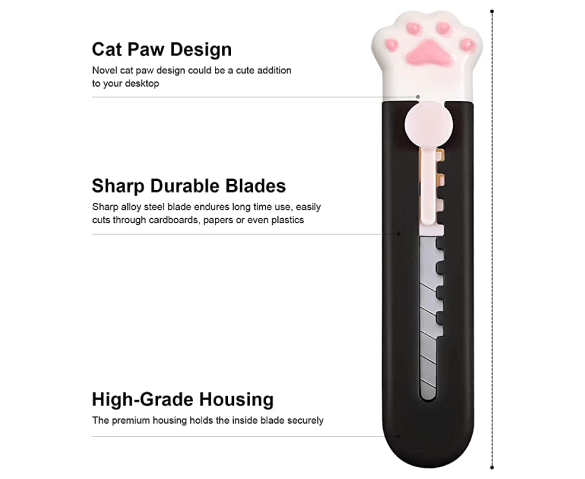 Cat Paw Box Cutters things to buy best things to buy on amazon cool stuff to buy kawaii shop kawaii plushies kawaii online store box cutter knife