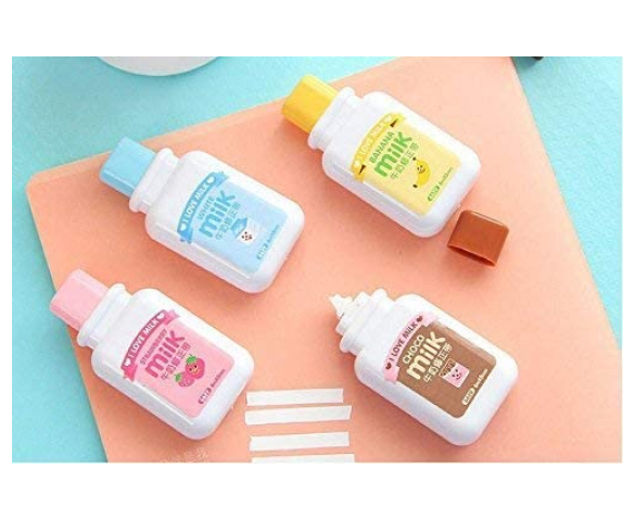 Milk Bottle Correction Tape things to buy best things to buy on amazon cool stuff to buy kawaii shop kawaii plushies kawaii online store
