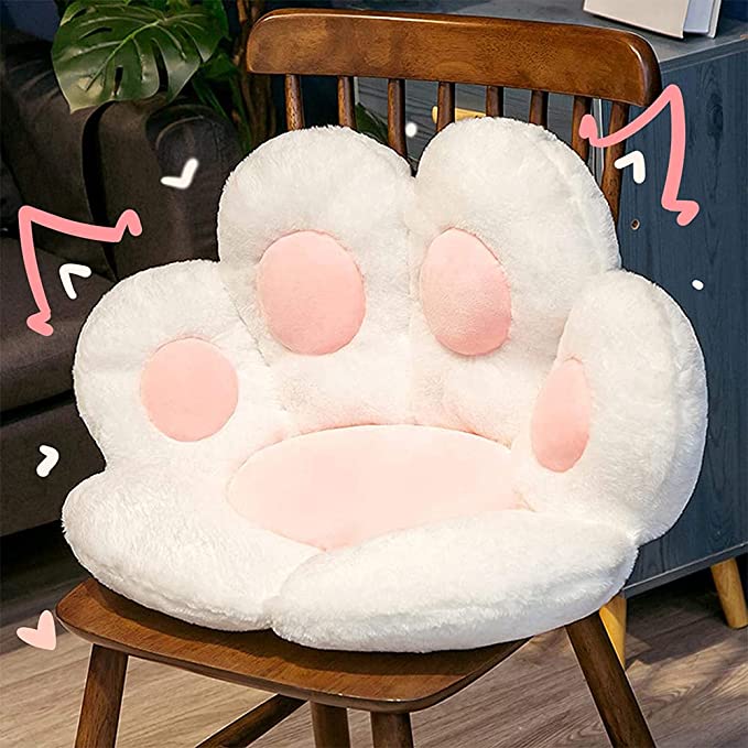 cat paw seat cushion floor chair kawaii things