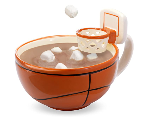 The Mug with a Hoop basketball coffee mug