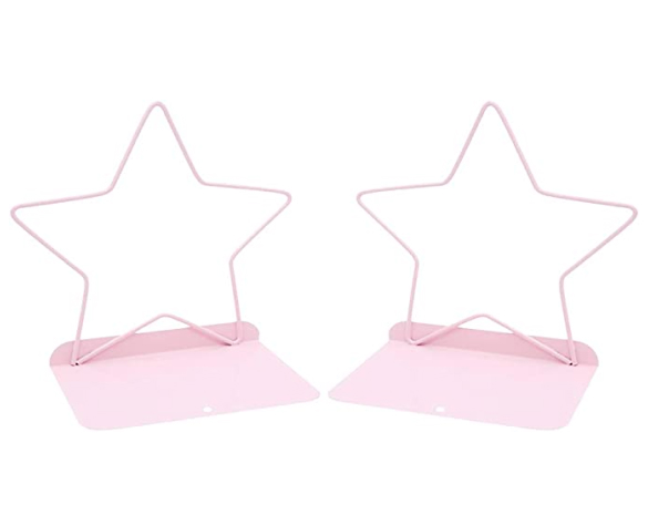 Pink Star Book Ends home decor stationary